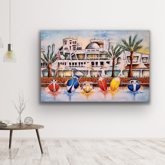 Port Pub Cala D'Or - canvas print