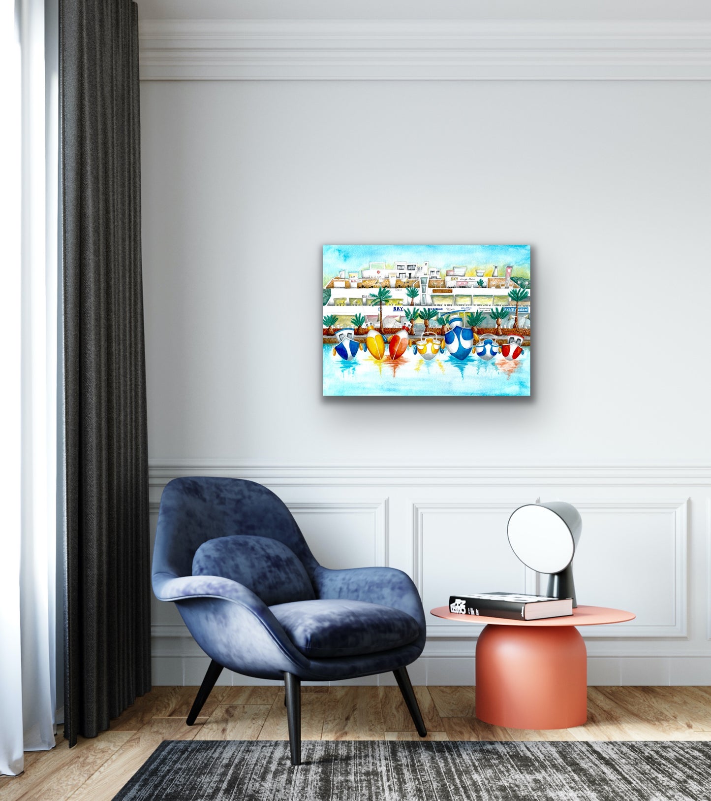 Sky Bar, Cala D'Or - canvas print
