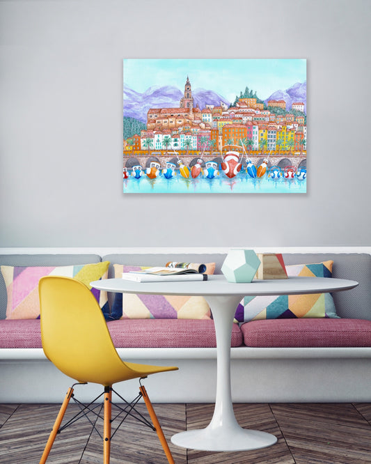 Menton - canvas print