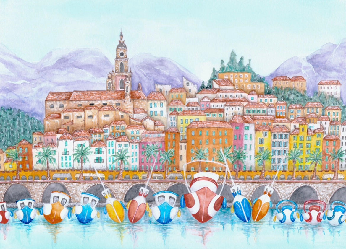 Menton - canvas print