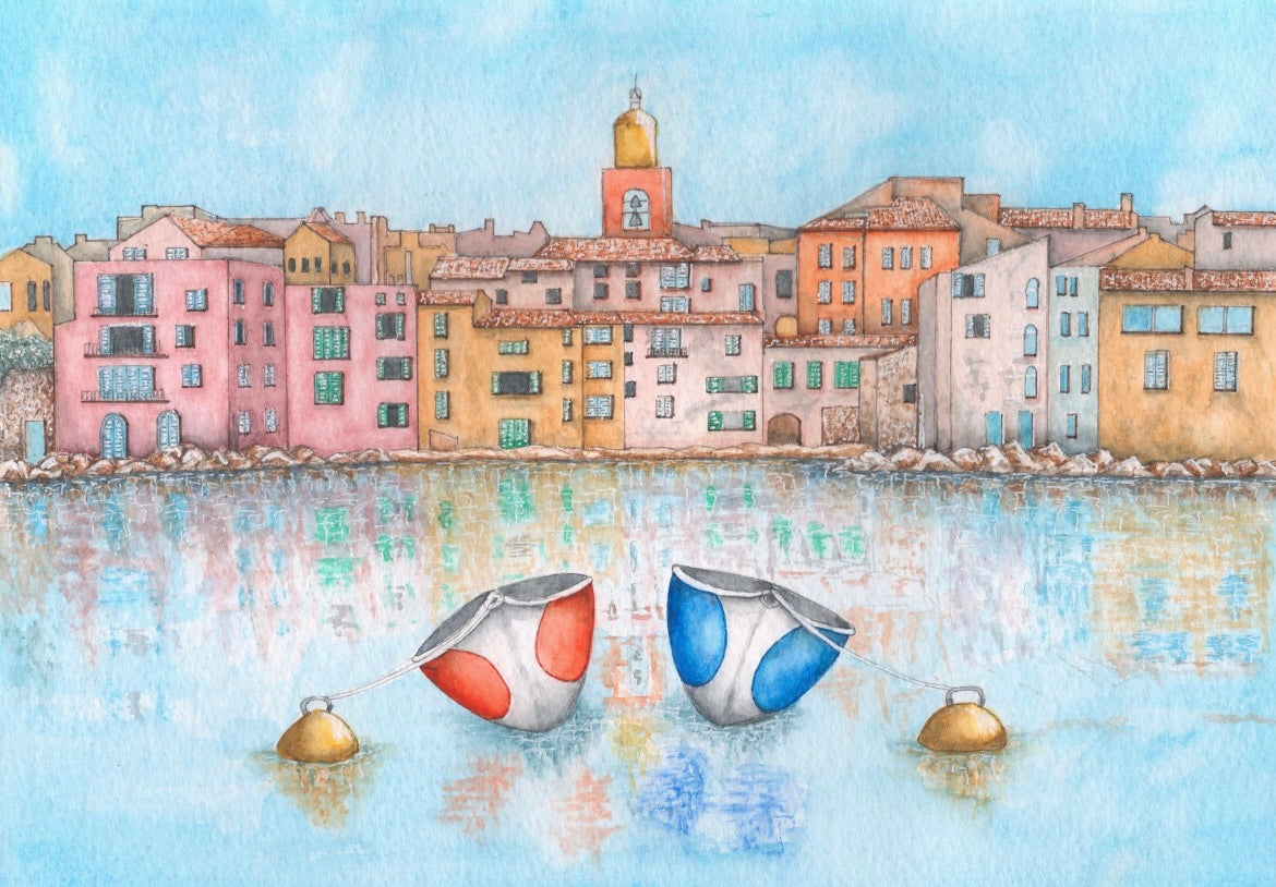 St Tropez - canvas print