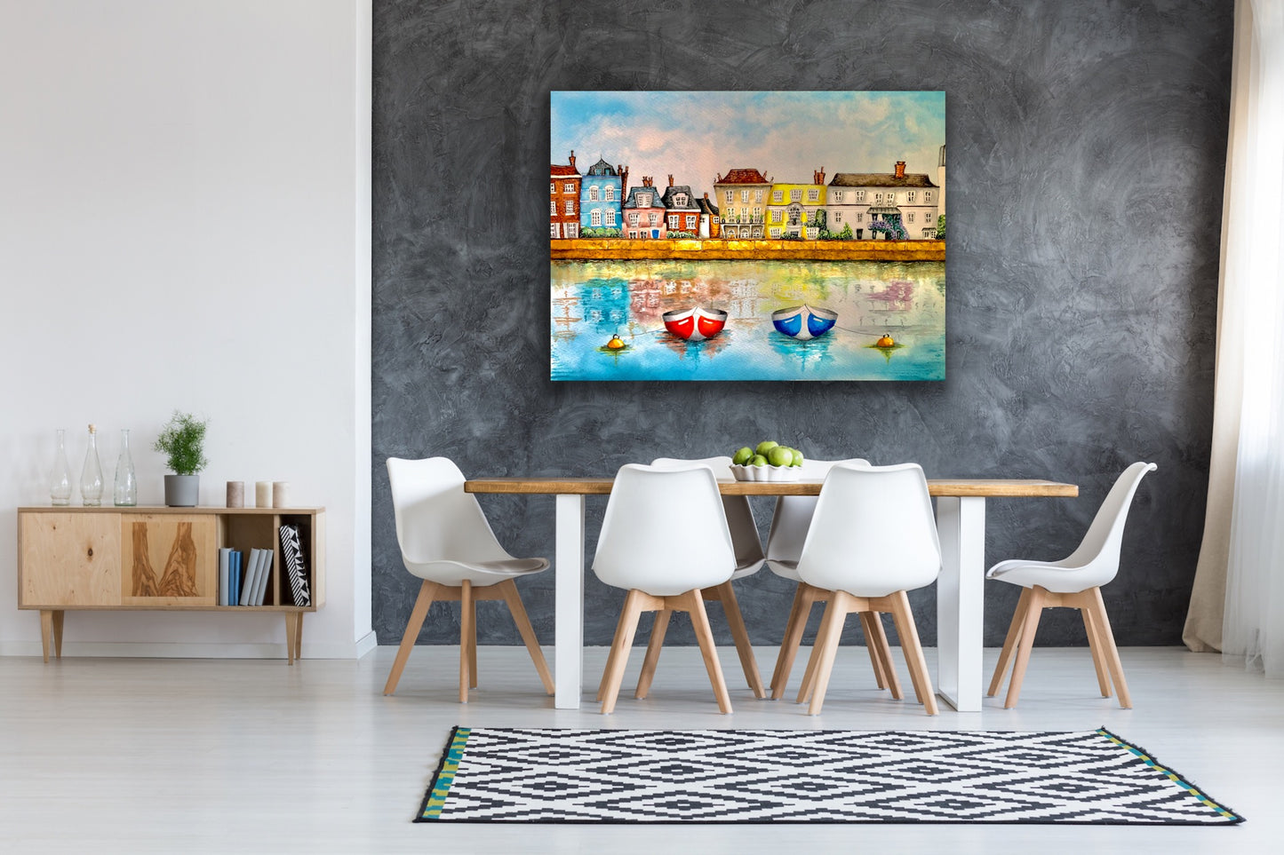 Barnes Riverside - canvas print