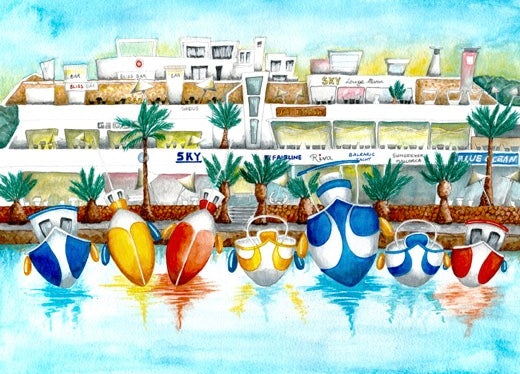 Sky Bar, Cala D'Or - canvas print