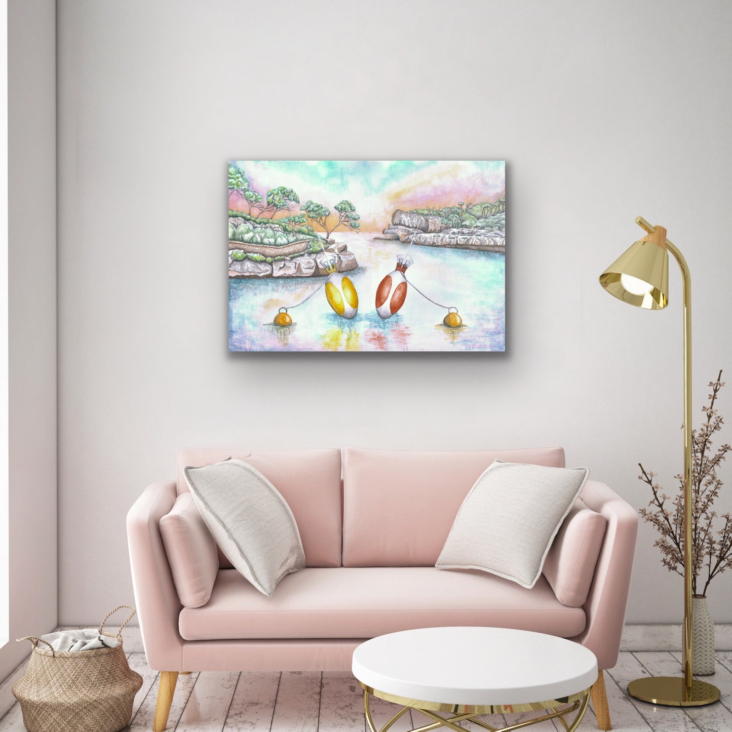 Cala Mondrago - canvas print