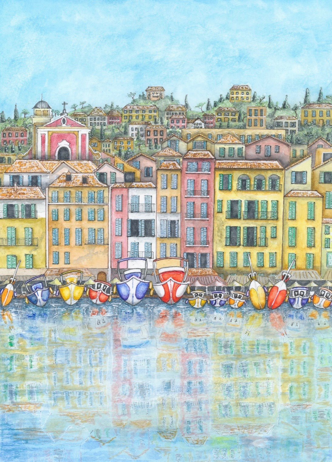 Villefranche-sur-Mer - limited edition giclée print