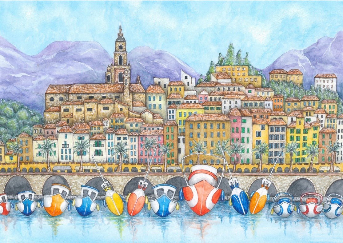 Menton - Limited Edition Giclee Print