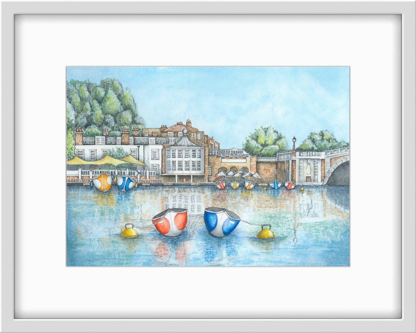 River Thames at Hampton Court - Limited Edition Giclee Print