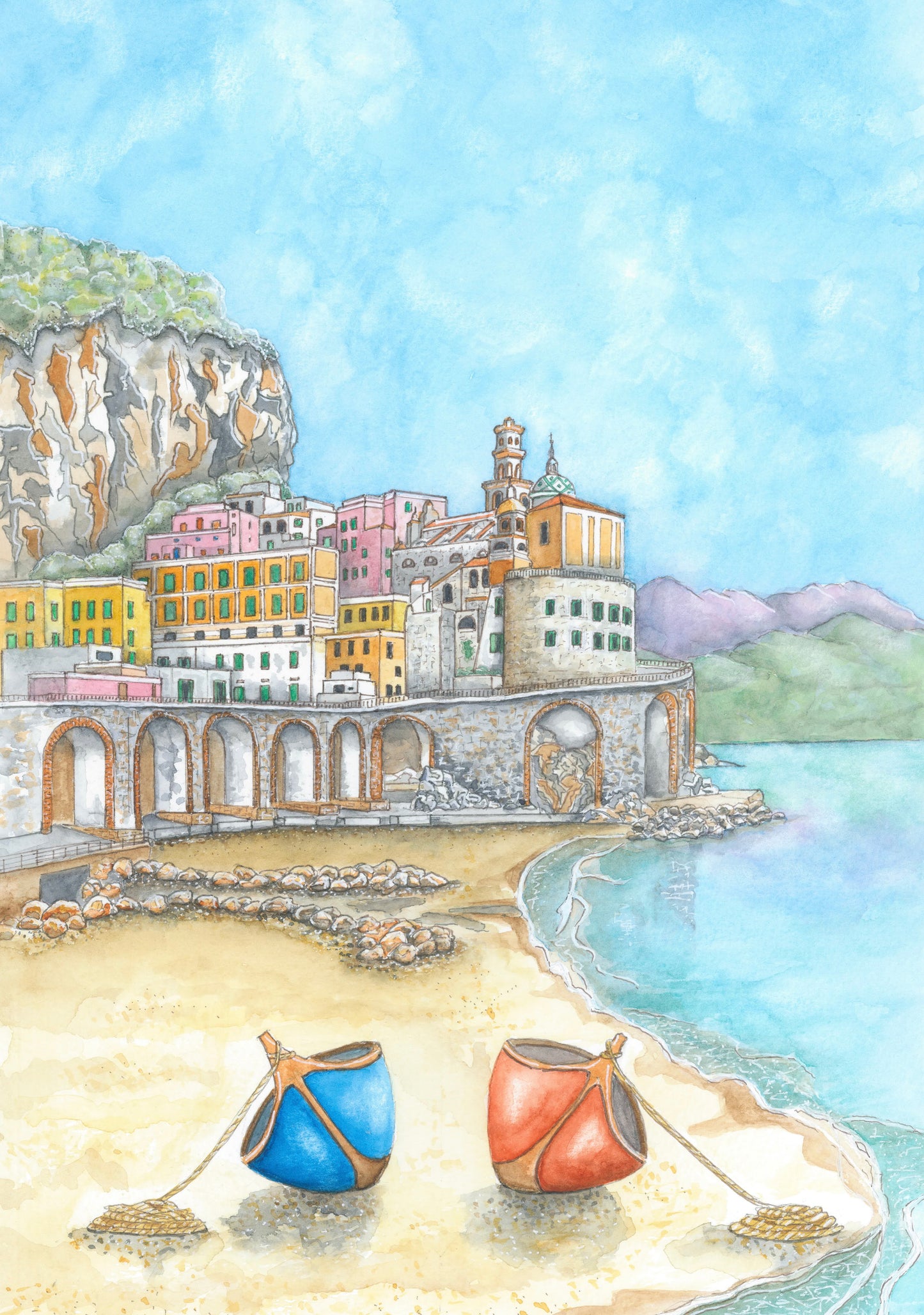 Atrani - Limited Edition Giclee Print