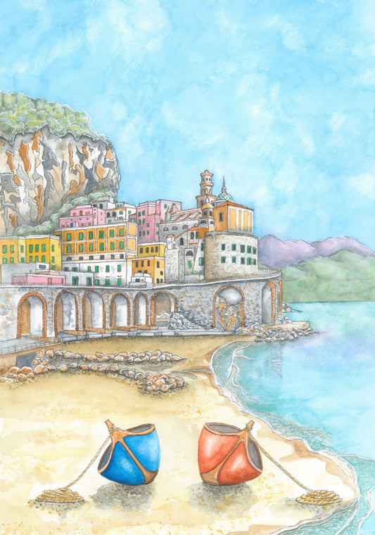 Atrani - Limited Edition Giclee Print